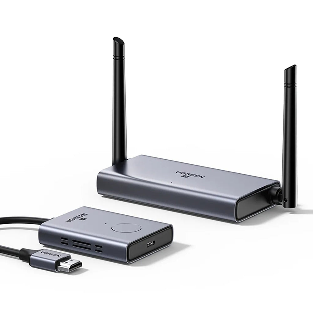 Ugreen - Wireless Transmitter and Receiver CM506 (50633A) - HDMI Cable, 50M (4K@30Hz) - Black