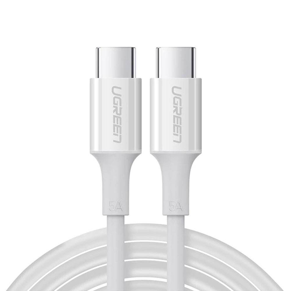 Ugreen - Data Cable US300 (60551) - USB-C to USB-C, 5A, 100W, 1m - White