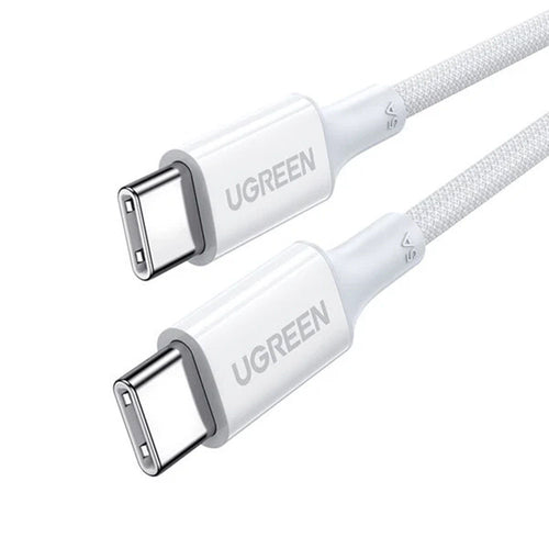 Ugreen - Data Cable US557 (15267) - USB-C to USB-C, 5A, 100W, 1m - White