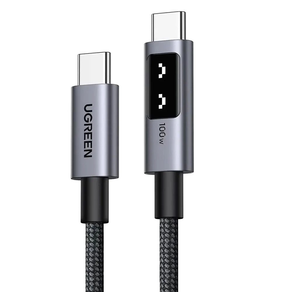 Ugreen - Data Cable L509 (45612) - USB-C to USB-C, 5A, 100W, 0.5m, Nylon - Space Gray