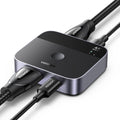 Ugreen - KVM Switch AW503 (55452) - HDMI to 2x Type-C, HDMI, 4K@60Hz, Aluminum - Grey