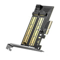 Ugreen - Expansion Card CM302 (70504) - M.2 SATA + M.2 NVMe to PCI-E X4, 32Gbps (PCI-E), 6Gbps (SATA) - Black