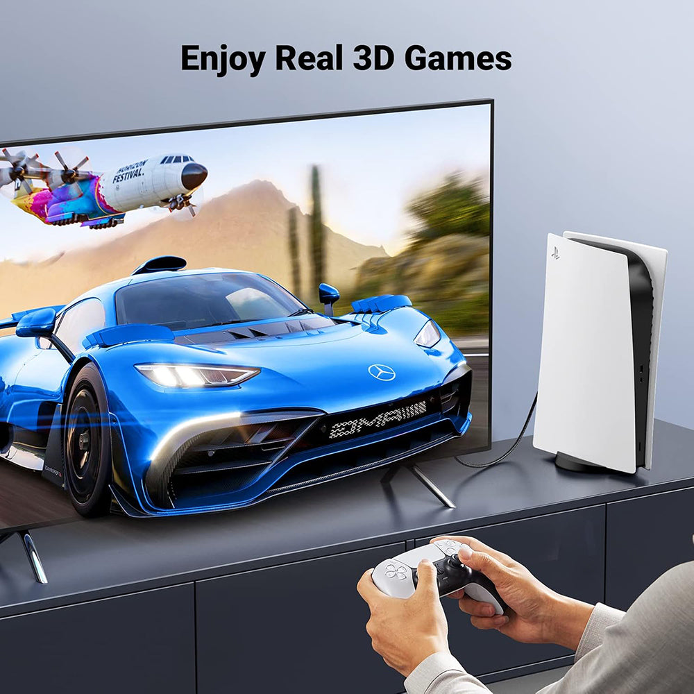 Cablu Ugreen HD140 (80402), HDMI, 8K@60Hz 48Gbps, 1.5m, Negru