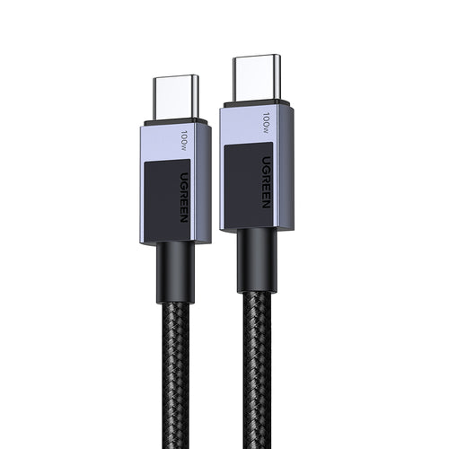 Ugreen Cablu Ugreen L512 (35985), USB-C to Type-C, Fast Charging, PD100W, 5A, 480Mbps, 0.5m, Gri Spatial
