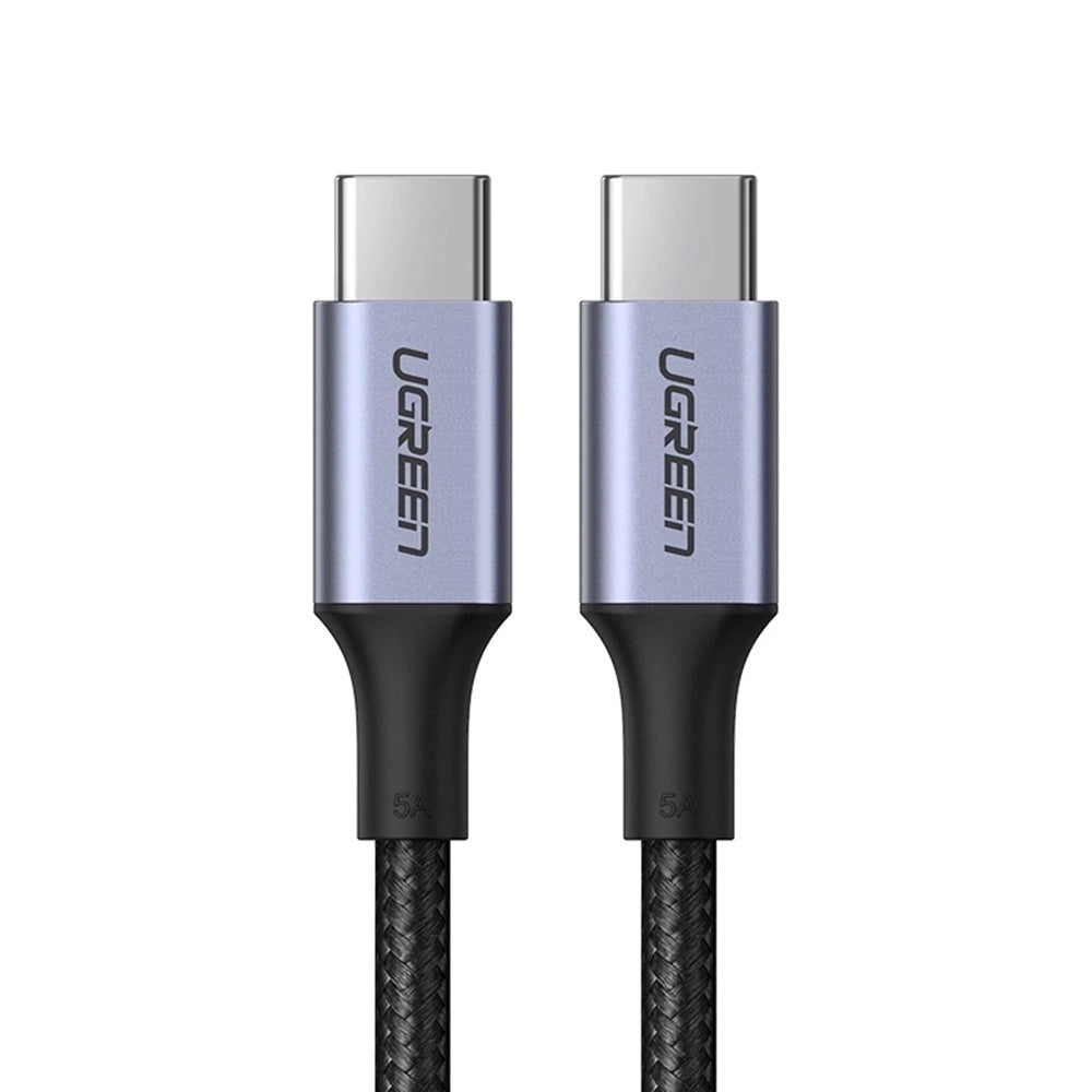 Ugreen - Data Cable US316 (70429) - Type-C to Type-C, Fast Charging, PD100W, 5A, 480Mbps, 2m - Black