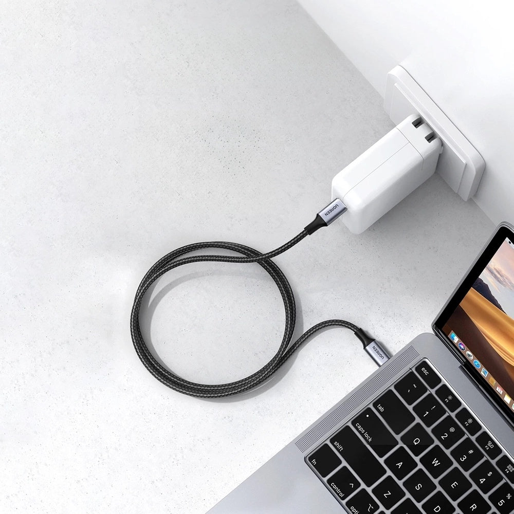 Ugreen - Data Cable US316 (70429) - Type-C to Type-C, Fast Charging, PD100W, 5A, 480Mbps, 2m - Black