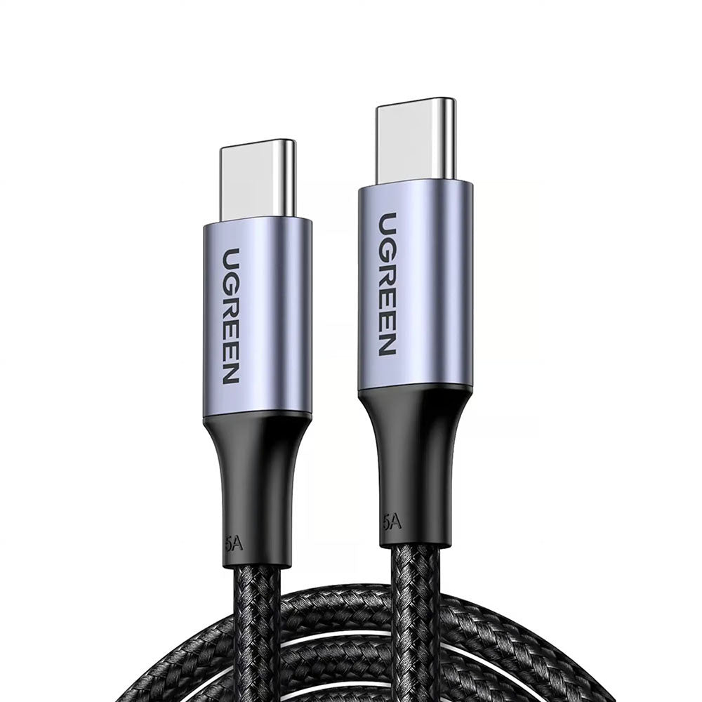 Ugreen - Data Cable US316 (70429) - Type-C to Type-C, Fast Charging, PD100W, 5A, 480Mbps, 2m - Black