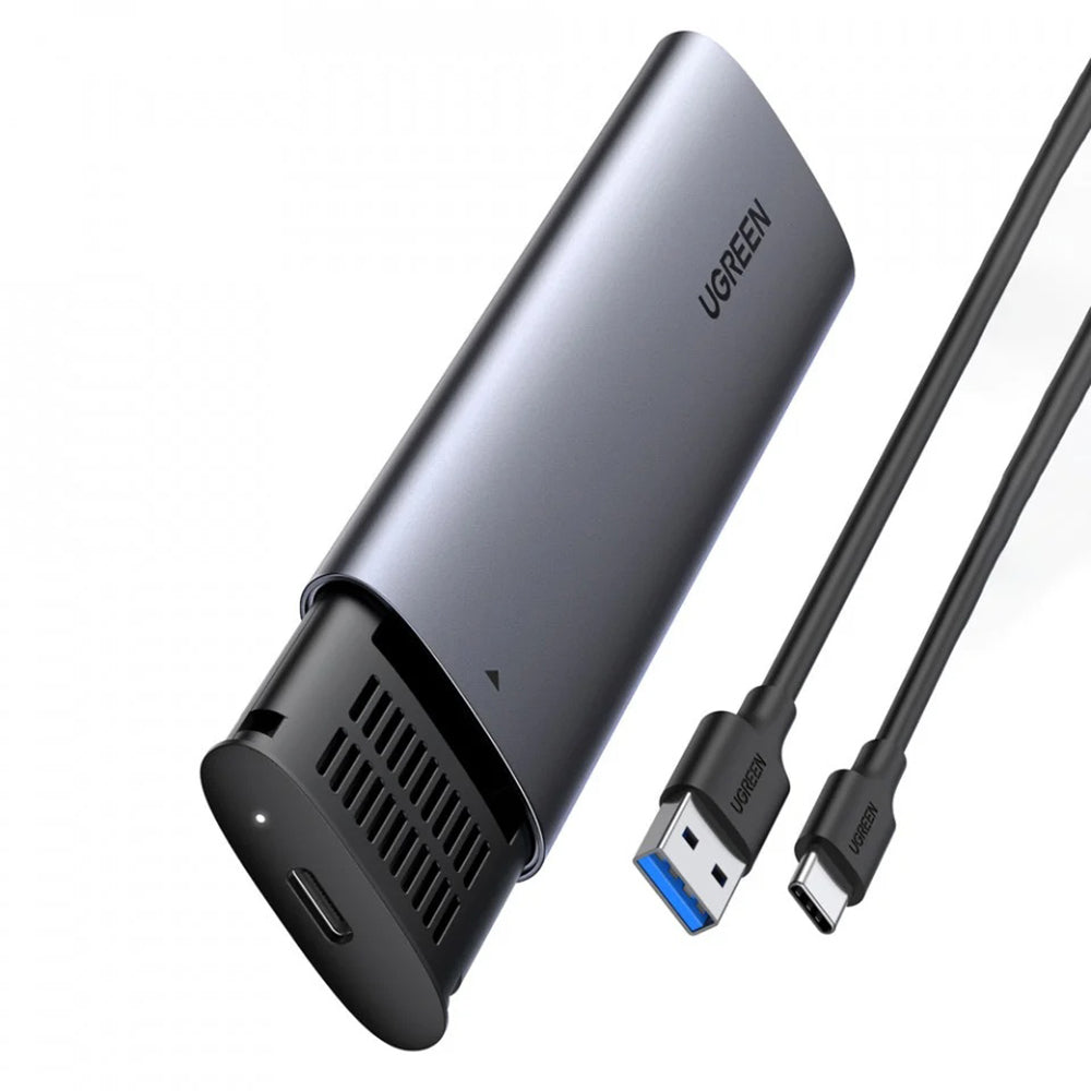 Ugreen - Hard Drive Enclosure CM400 (10903) - with USB to Type-C Cable, USB-C to M.2 B-Key, for SSD SATA, 6Gbps, 2TB - G