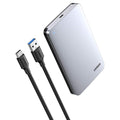 Ugreen - Hard Drive Enclosure CM300 (70498) - USB to USB-C Cable, HDD/SSD, SATA, Support ESD Anti-static, 6Gbps - Grey