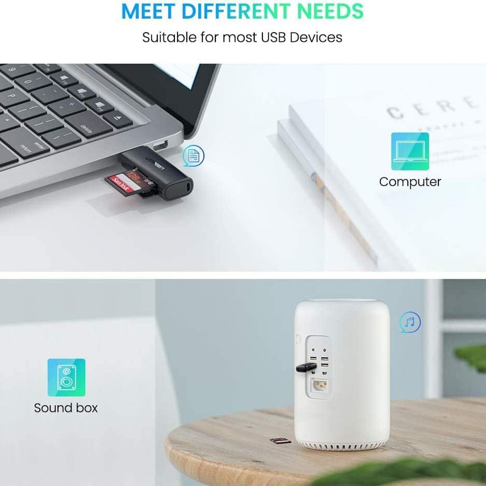 Ugreen - Card Reader CM264 (60722) - USB to SD/TF Card, 5Gbps, 512GB, Plug&Play - Black – imagine 4