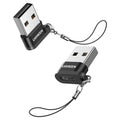 Ugreen - Adapter US280 (50568) - USB to USB-C, Sync & Charge, Lanyard, 480Mbps - Black