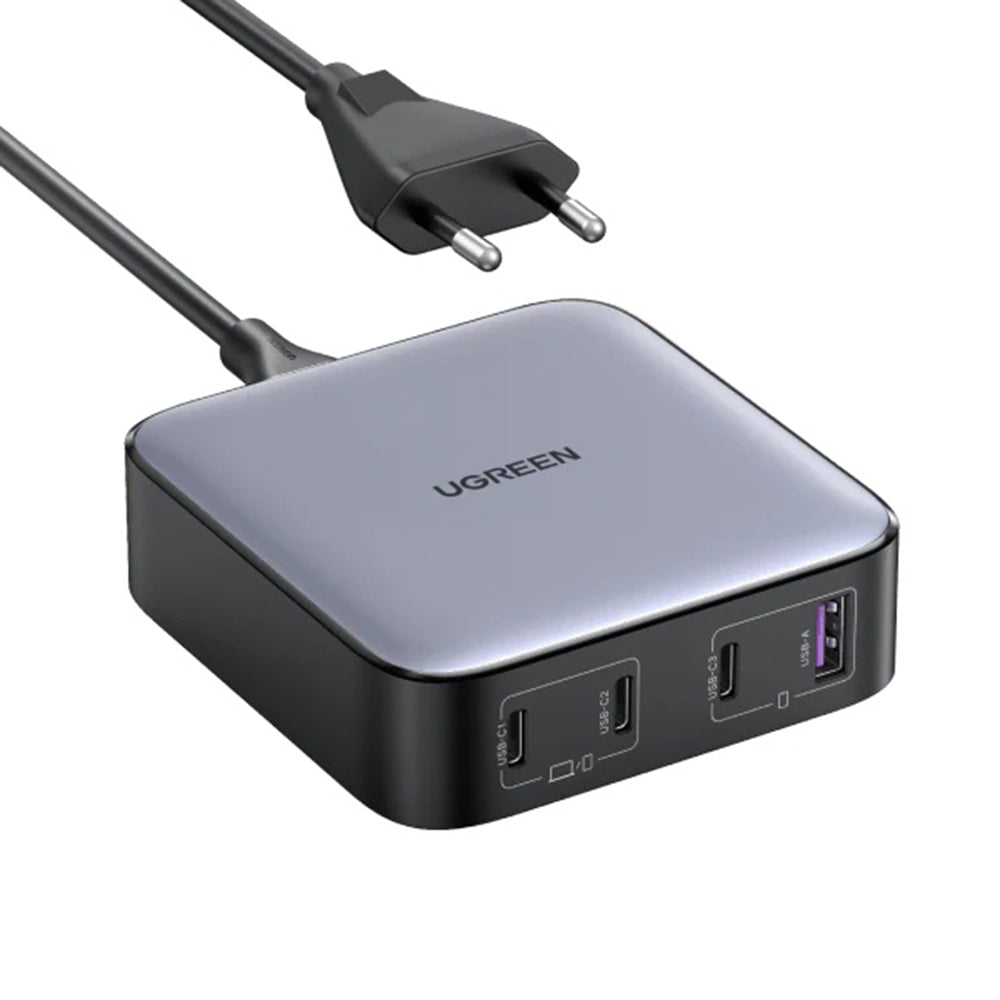 Ugreen - Charging Station Nexode CD328 (90928) - with Cable, USB, 3x Type-C, GaN II, 4in1, Fast Charging, 100W, 2m - Gre