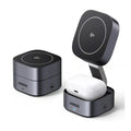 Ugreen - Wireless Charging Station W702 (35316) - with Cable, MagSafe, for iPhone, AirPods, USB-C, Foldable, 15W, 1m - B