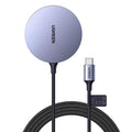 Ugreen - Wireless Charger CD245 (30233) - Qi, 15W, MagSafe, Aluminum Alloy, Strong Magnets, USB-C Cable Included, 1.5m -