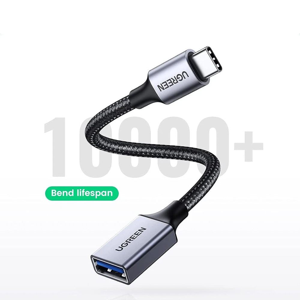 Adaptor Ugreen OTG Type-C la USB (US378), 5Gbps, Gri