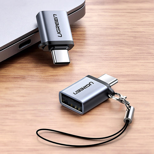 Adaptor Ugreen OTG Type-C la USB (50283), 5Gbps, Gri