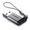Adaptor Ugreen OTG USB Type-C, 3A, QC3.0, 5Gbps, Gri