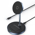 Ugreen - Wireless Charging Station CD317 (90668) - 2in1, for iPhone and Airpods, Type-C, N52 Magnet, Qi, 20W - Black