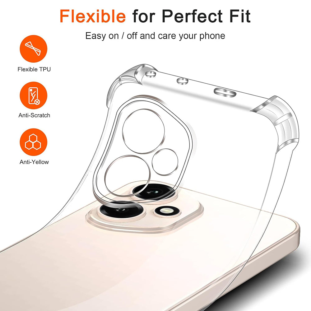 Techsuit - Shockproof Clear Silicone - Honor 400 - Clear