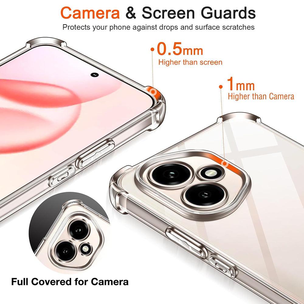 Techsuit - Shockproof Clear Silicone - Honor 400 Pro - Clear