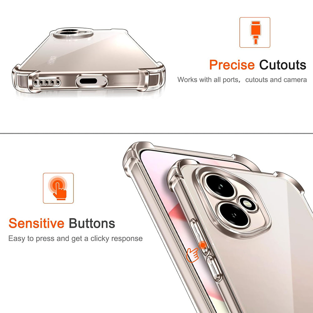 Techsuit - Shockproof Clear Silicone - Honor 400 Pro - Clear