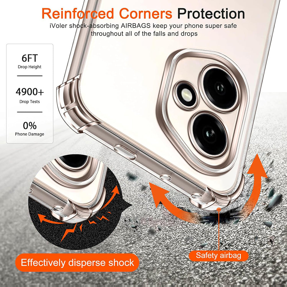 Techsuit - Shockproof Clear Silicone - Honor 400 Pro - Clear