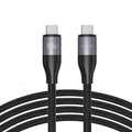Lito - Data Cable (LD23CC) - Type-C to Type-C, Fast Charging, Braided Nylon, 100W, 480Mbps, 1m - Grey