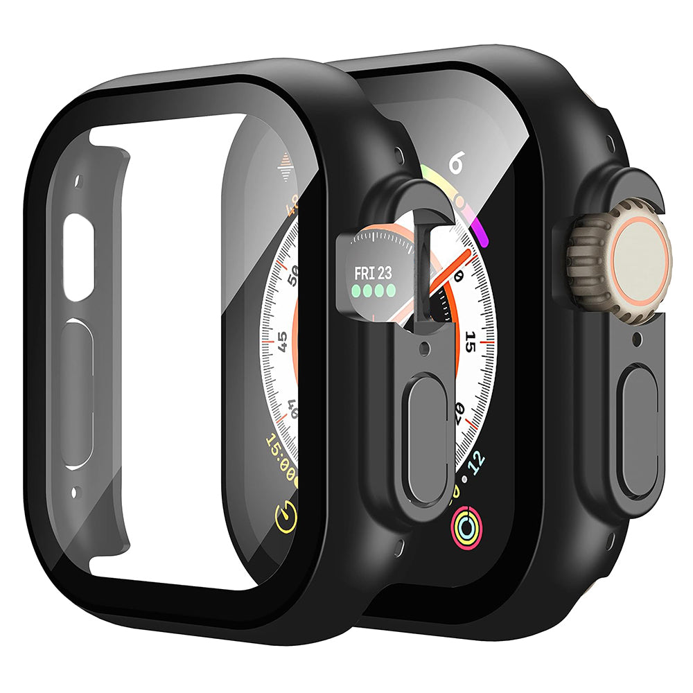 Techsuit - Defense360 Pro + Screen Protector - Apple Watch Ultra / Ultra 2 / Ultra 3 - Black