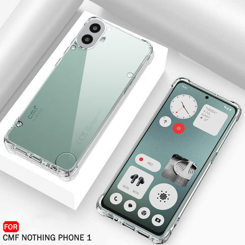 Techsuit - Shockproof Clear Silicone - Nothing CMF Phone 2 Pro - Clear