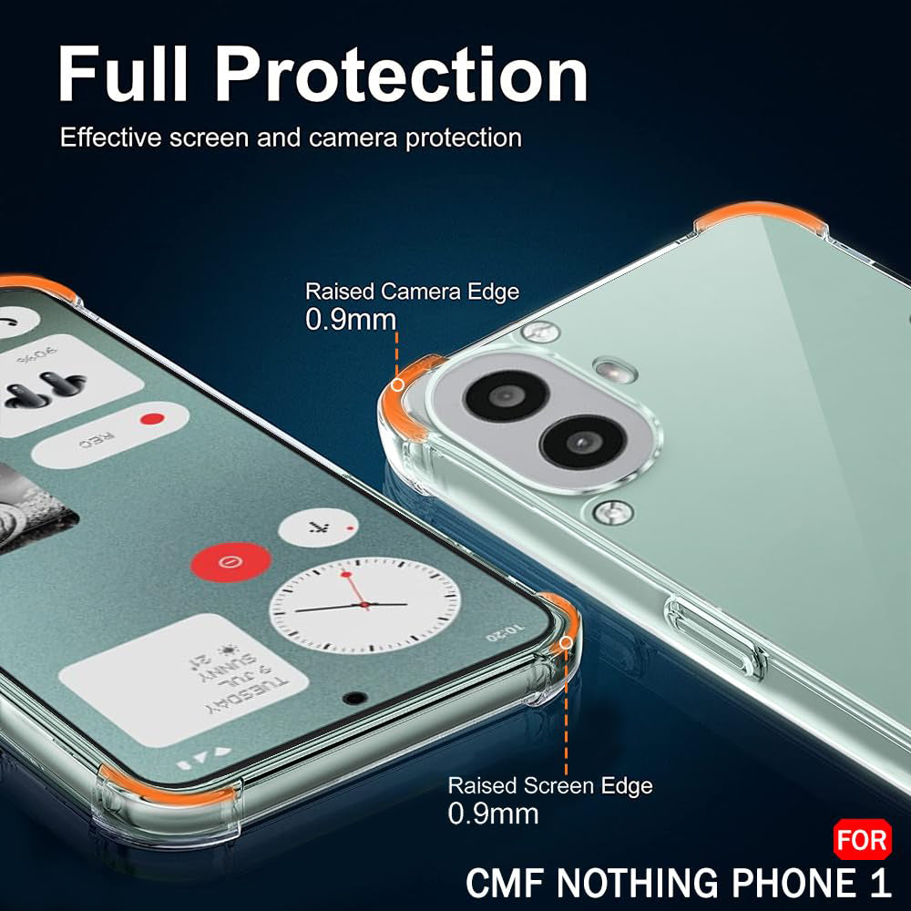Techsuit - Shockproof Clear Silicone - Nothing CMF Phone 2 Pro - Clear