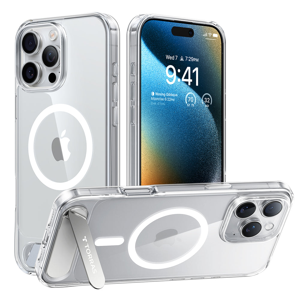Torras - Pstand MagSafe - iPhone 16 Pro Max - Clear