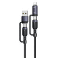 Cablu Yesido (CA200), USB Type-C to Type-C Lightning, 60W, 1.2m, Negru
