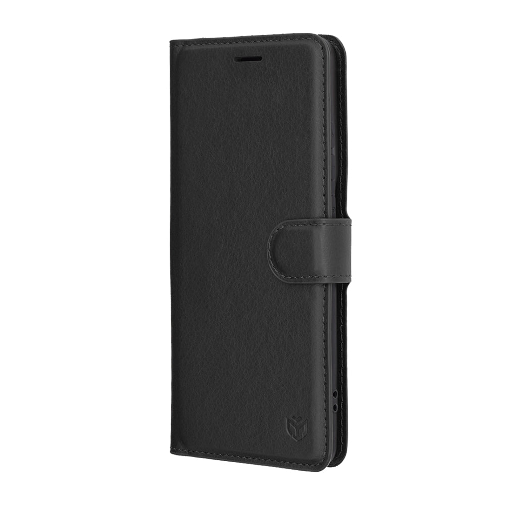 Techsuit - Leather Folio - Motorola Edge 60 Pro - Black