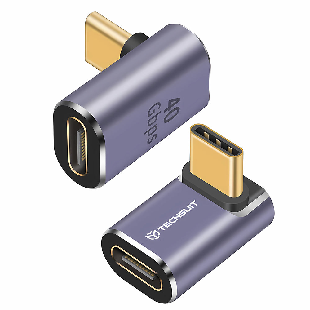 Techsuit - Premium OTG Adapter TitanCoreX (A12) - Type-C to Type-C, 40Gbps, 3A, Plug and Play, Support PD Fast Charging 