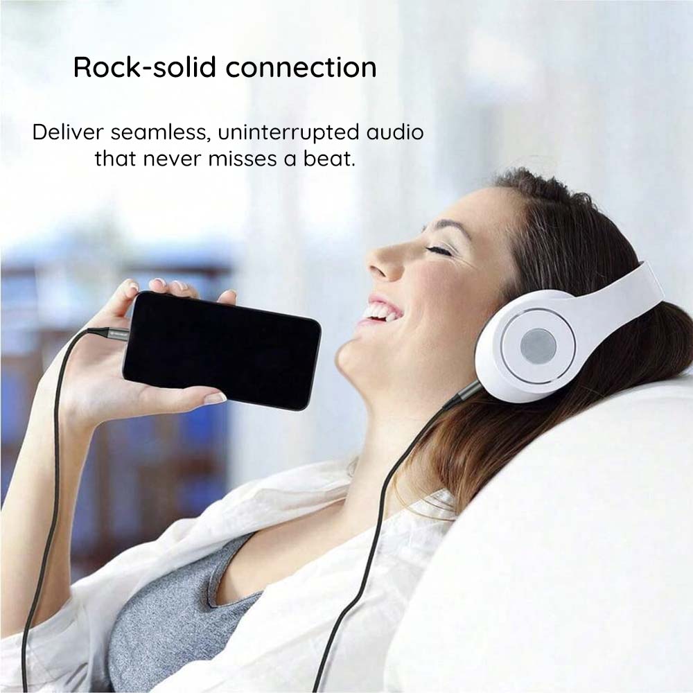 Techsuit - Premium Cable Adapter NexaSound (AC17) - Lightning to 3.5mm Jack, Nylon Braided + Aluminum Alloy, 1m - Gray
