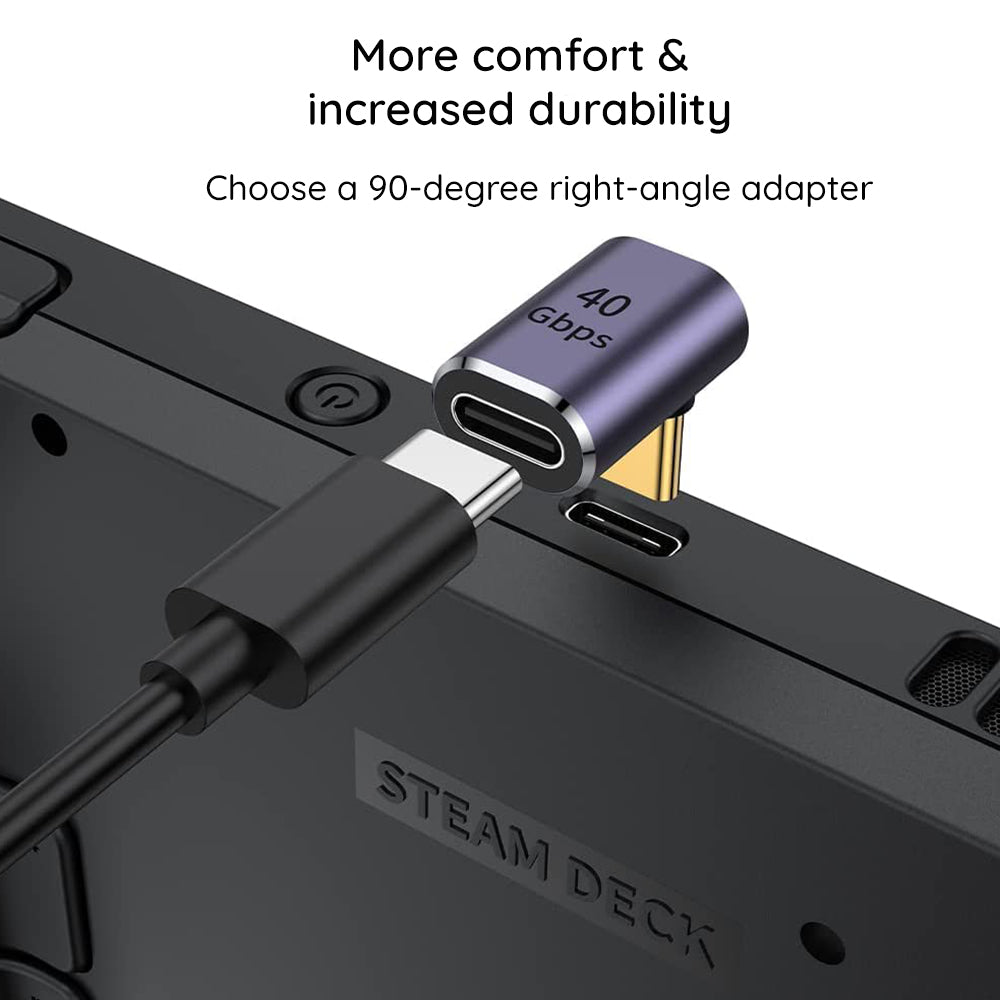 Techsuit - Premium OTG Adapter TitanCoreX (A12) - Type-C to Type-C, 40Gbps, 3A, Plug and Play, Support PD Fast Charging 