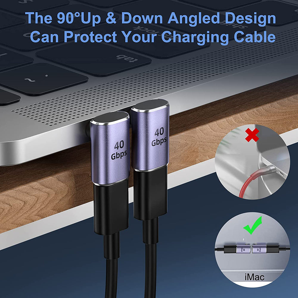 Techsuit - Premium OTG Adapter TitanCoreX (A12) - Type-C to Type-C, 40Gbps, 3A, Plug and Play, Support PD Fast Charging 