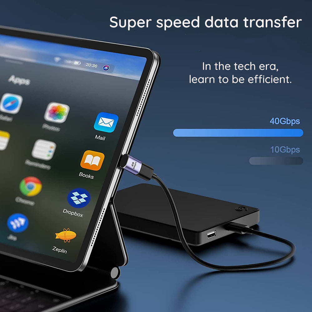 Techsuit - Premium OTG Adapter TitanCoreX (A12) - Type-C to Type-C, 40Gbps, 3A, Plug and Play, Support PD Fast Charging 
