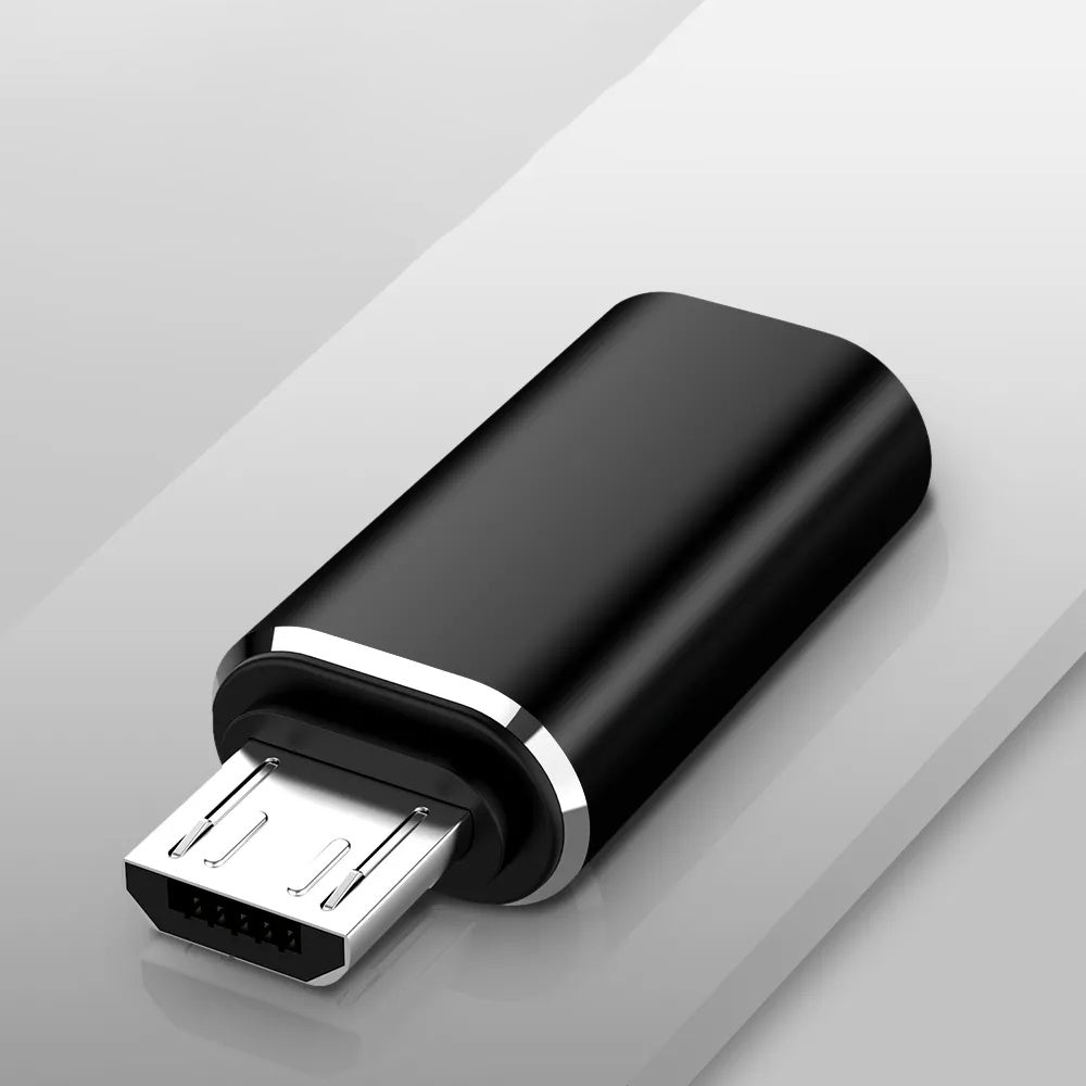 Techsuit - (3 pack) Premium OTG Adapter TriFlashX (A19) - 1xUSB-C to USB, 1x USB-C to Micro-USB, 1xUSB-C to Lightning - 