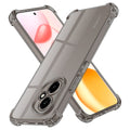 Techsuit - Shockproof Clear Silicone - Honor 600 Lite - Smoke Black