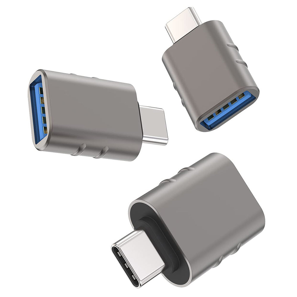 Techsuit - Premium OTG Adapter SlateVolt (A10) - USB 3.0 to Type-C, 5Gbps, 3A, Zinc Alloy, Support for Thunderbolt 3 - G