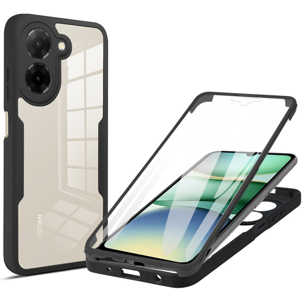 TechSuit Folie de protectie Techsuit ColorVerse 360 Series + compatibil cu Xiaomi Redmi A5 4G (Standard), Negru