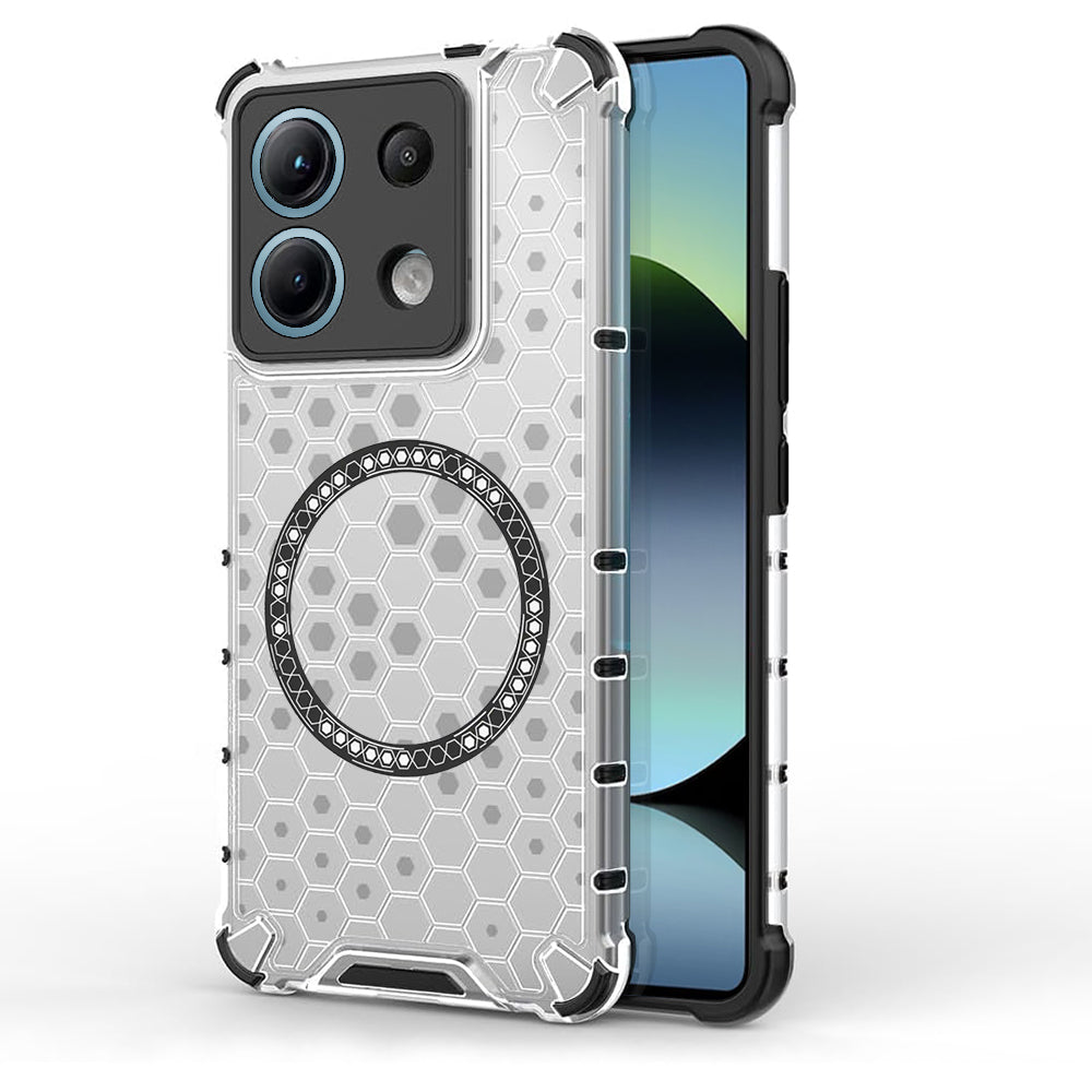Techsuit - HoneyComb Shield MagSafe - Xiaomi Redmi Note 14S - White