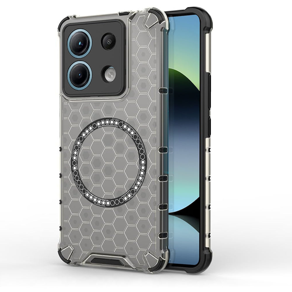 Techsuit - HoneyComb Shield MagSafe - Xiaomi Redmi Note 14S - Black