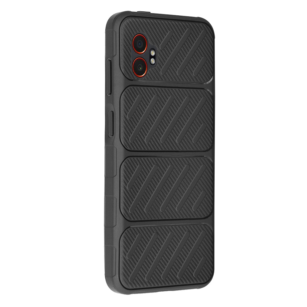 Techsuit - CarbonFiber - Samsung Galaxy Xcover7 Pro - Black