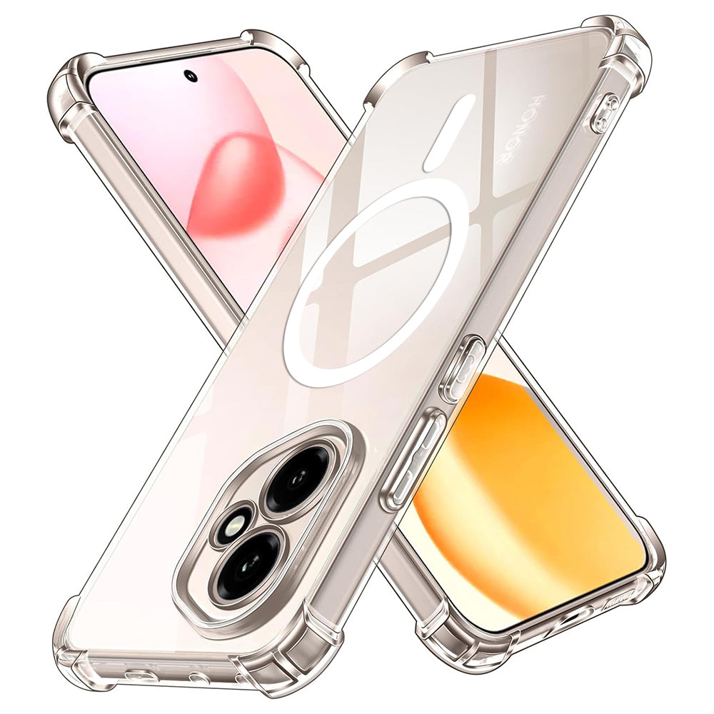 Techsuit - Shockproof Clear Silicone MagSafe - Honor 400 - Clear