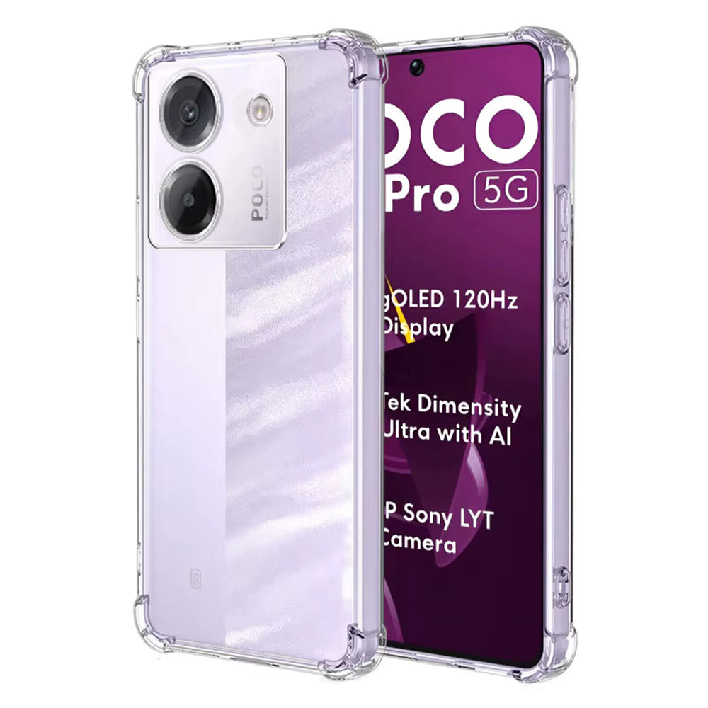 Techsuit - Shockproof Clear Silicone - Xiaomi Poco M7 Pro 5G - Clear