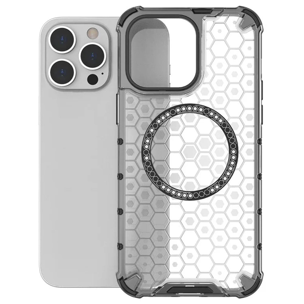 Techsuit - HoneyComb Shield MagSafe - iPhone 14 Pro - White