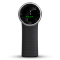 Techsuit - Premium Mini Hand Fan (A8) - with LED Digital Display, USB-C Rechargeable, 5 Wind Speeds, 3600mAh - Black