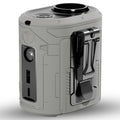 Techsuit - Premium Portable Mini Fan (Z14) - with Power Bank, Rechargeable, 5 Wind Speeds, Belt Buckle, 5000mAh - Gray